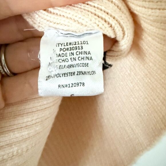 Entro Cardigan Sweater in Tan and Black Stripe - Size S - Picture 5 of 6